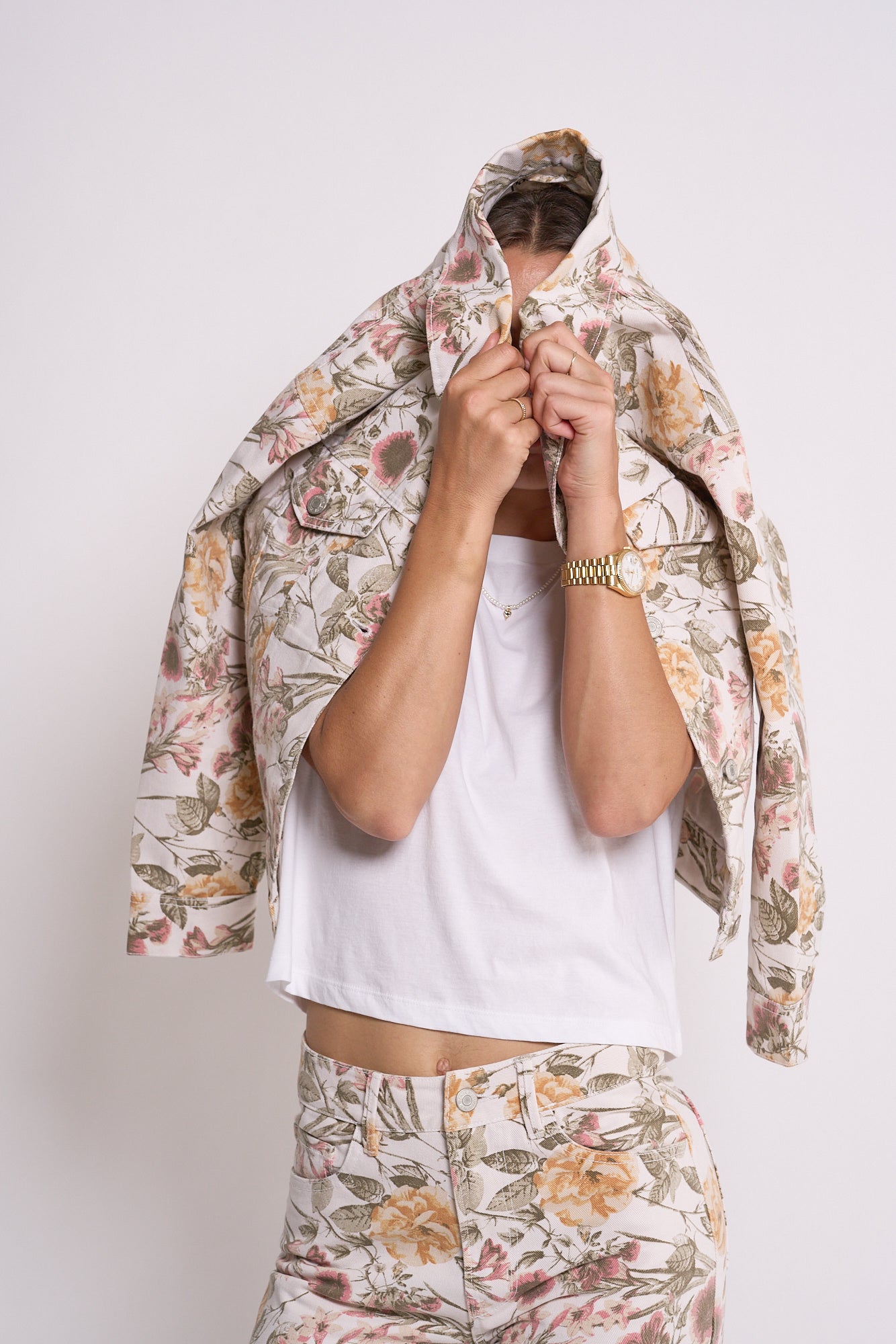 90's Trucker in Garden Joy Print