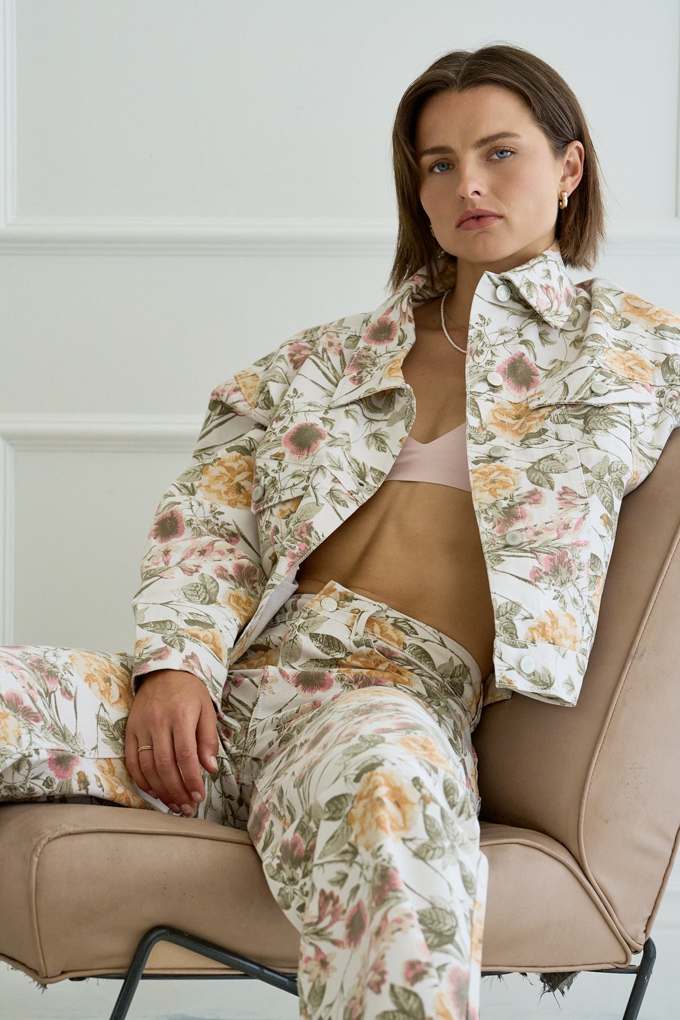 90's Trucker in Garden Joy Print