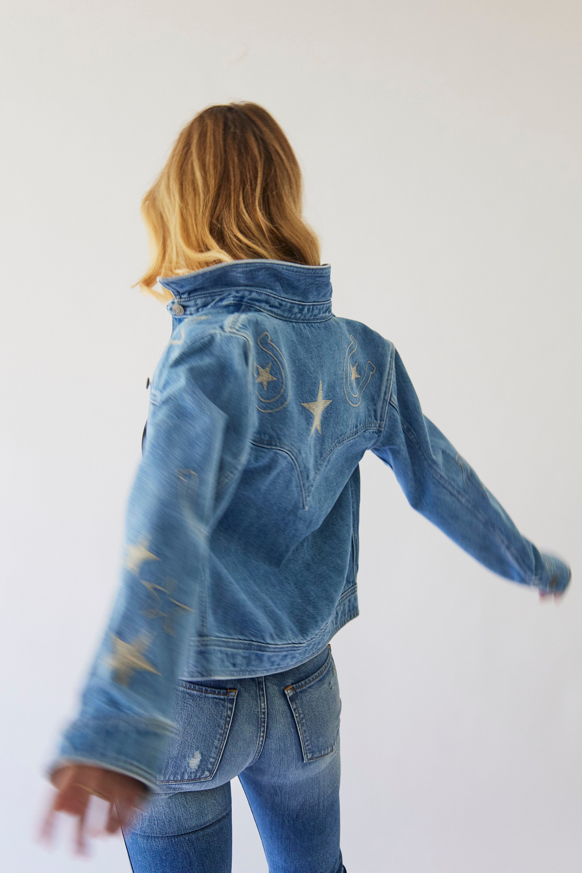 The Giddy Up Jacket Cornflower Blue