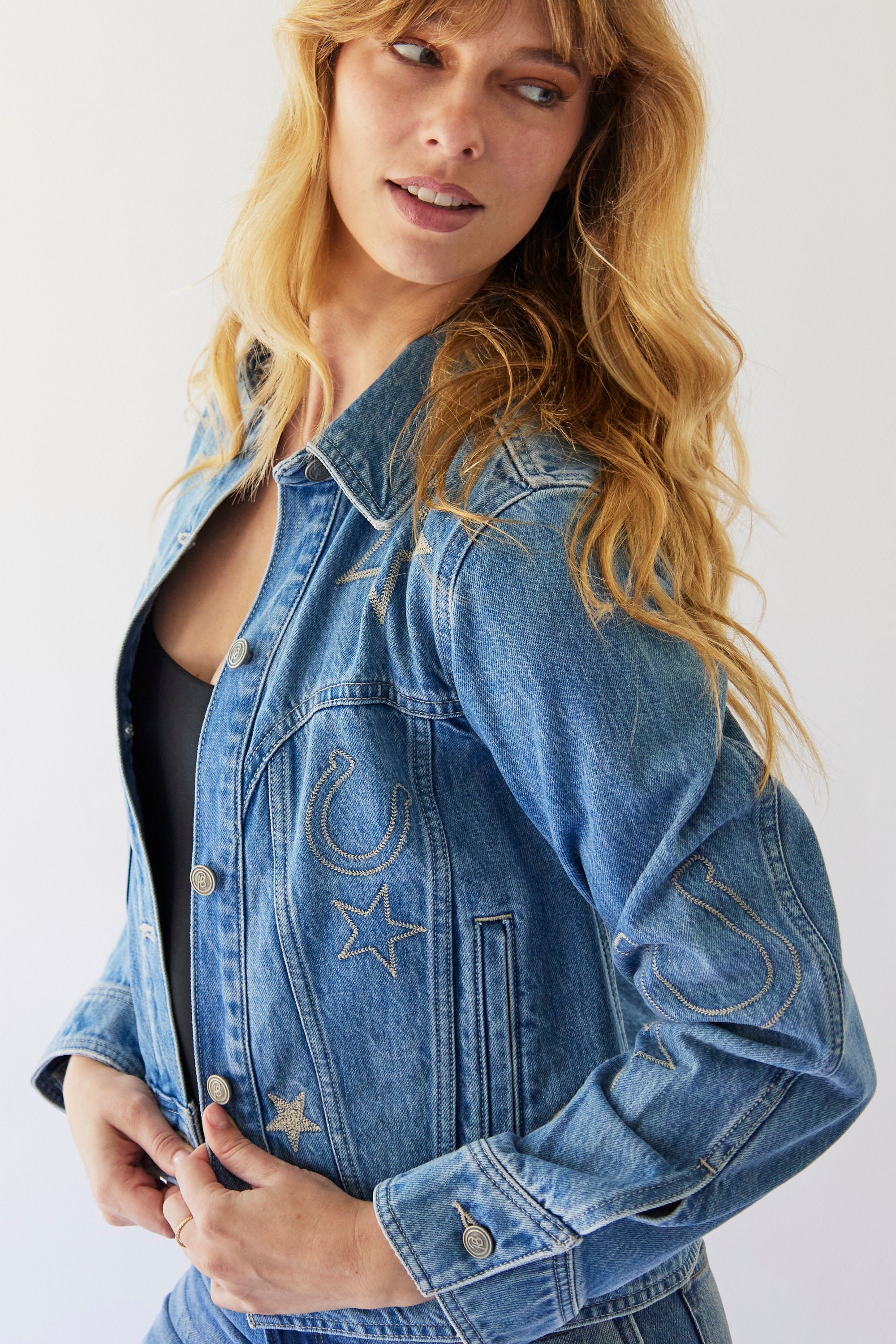 The Giddy Up Jacket Cornflower Blue