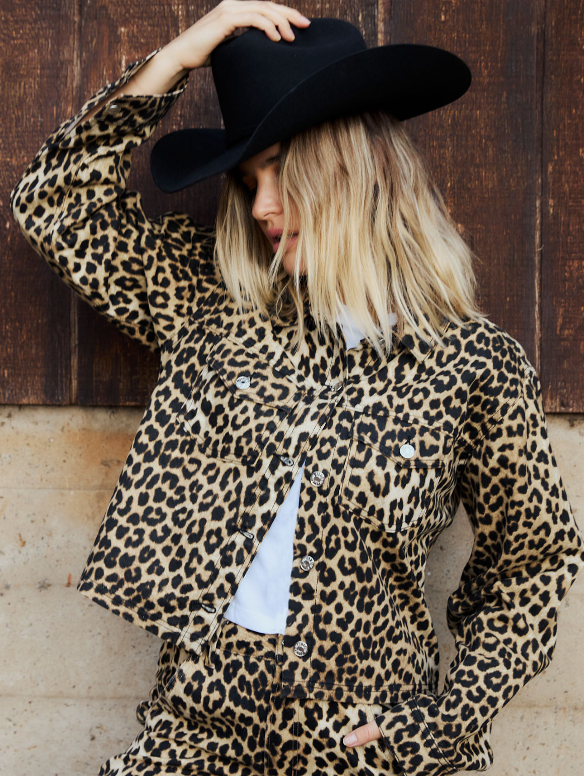 LEOPARD TWILL SHACKET