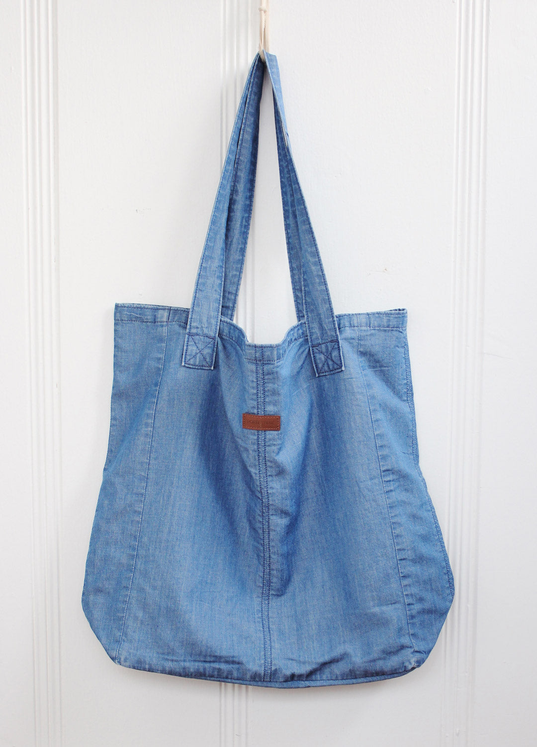 Weekender Sustainable Denim Tote by Porter Blue Apparel