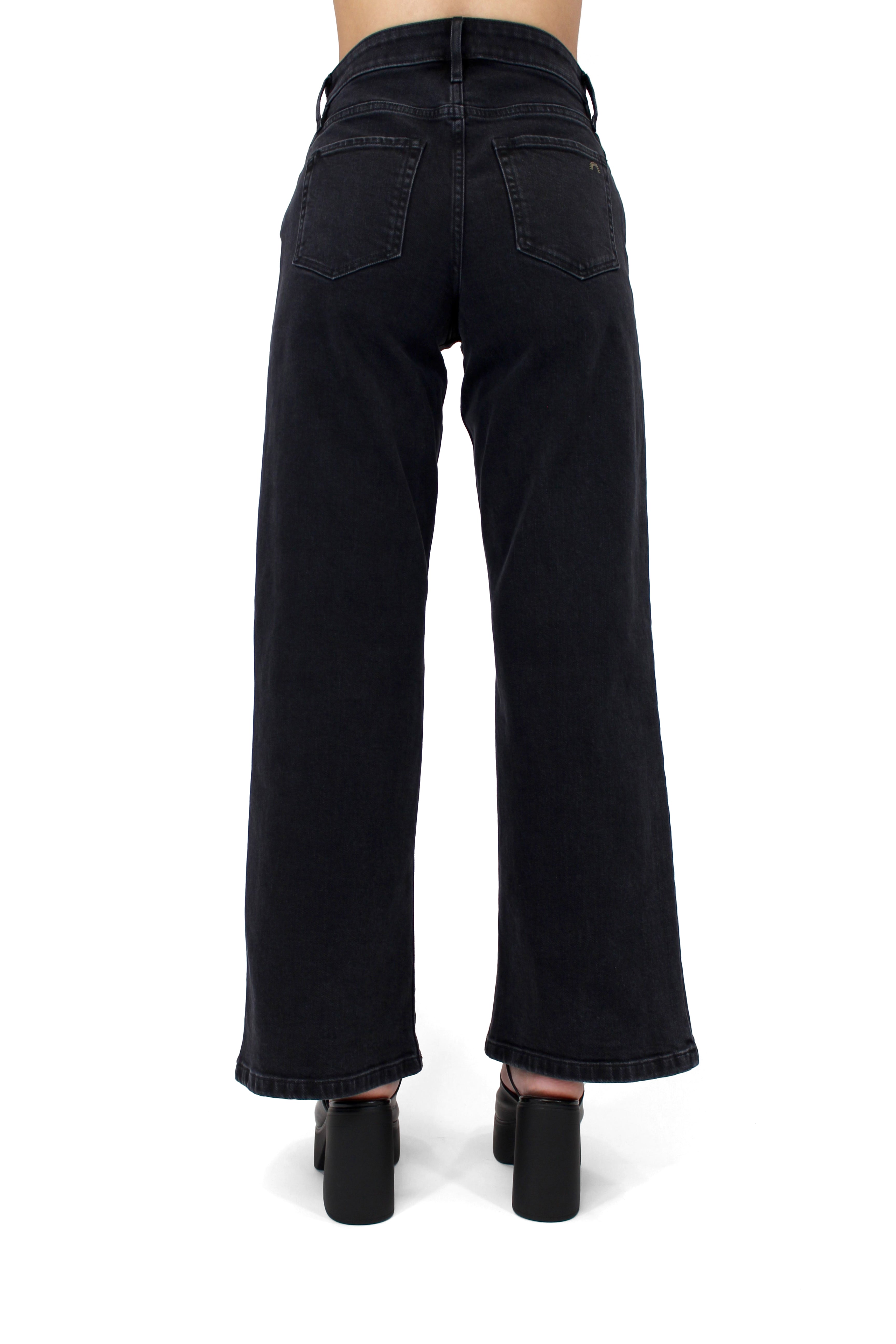 The Rebel Wide Leg - Carbon