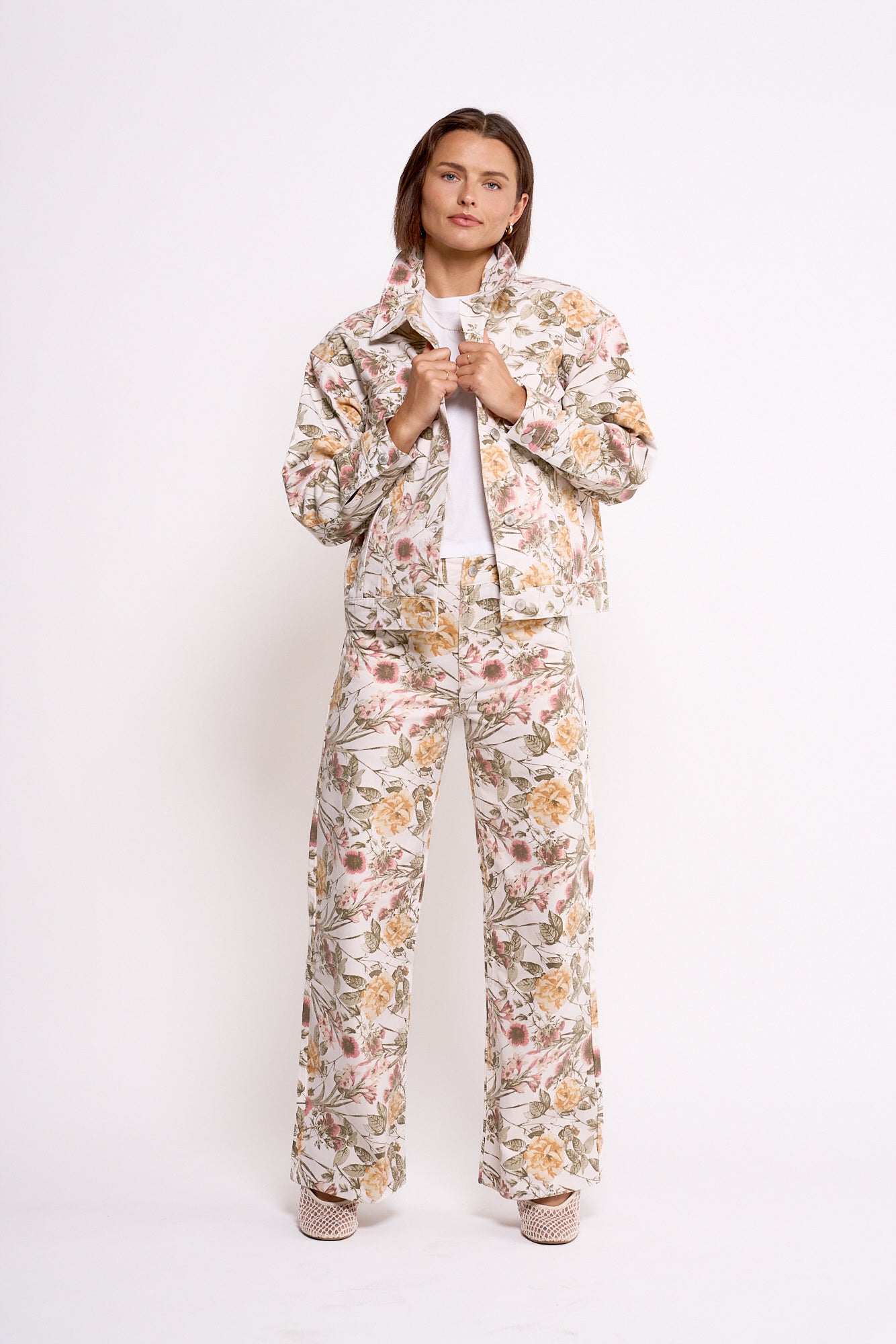 90's Trucker in Garden Joy Print