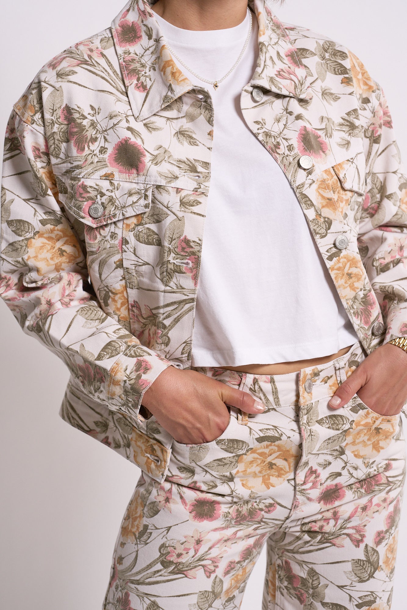 90's Trucker in Garden Joy Print