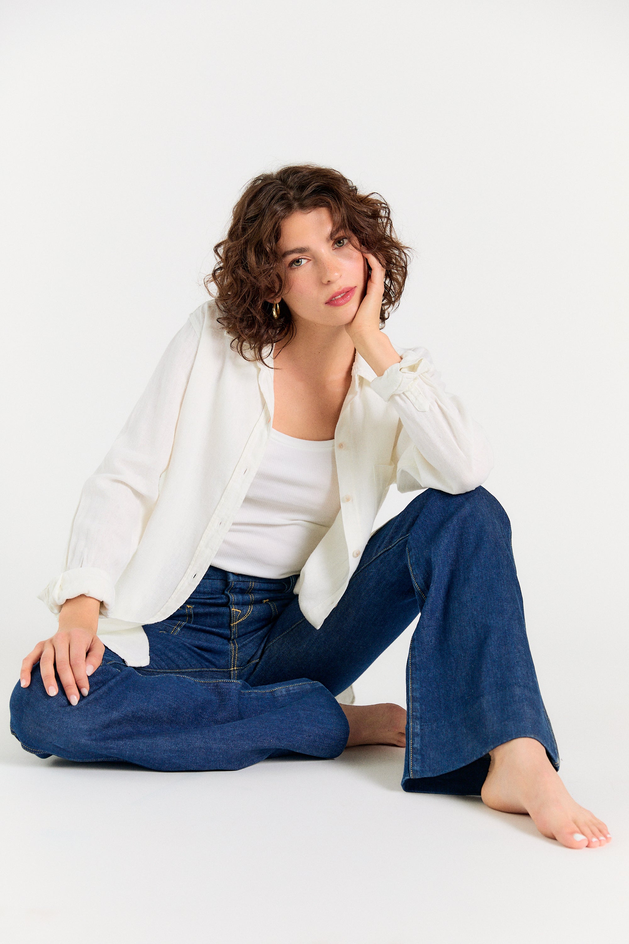 【PORTERNA】Menin Low Flare Jeans Ariat Pr Paulina Stretch Mid-Rise 5-Pocket Flare Hem Jeans