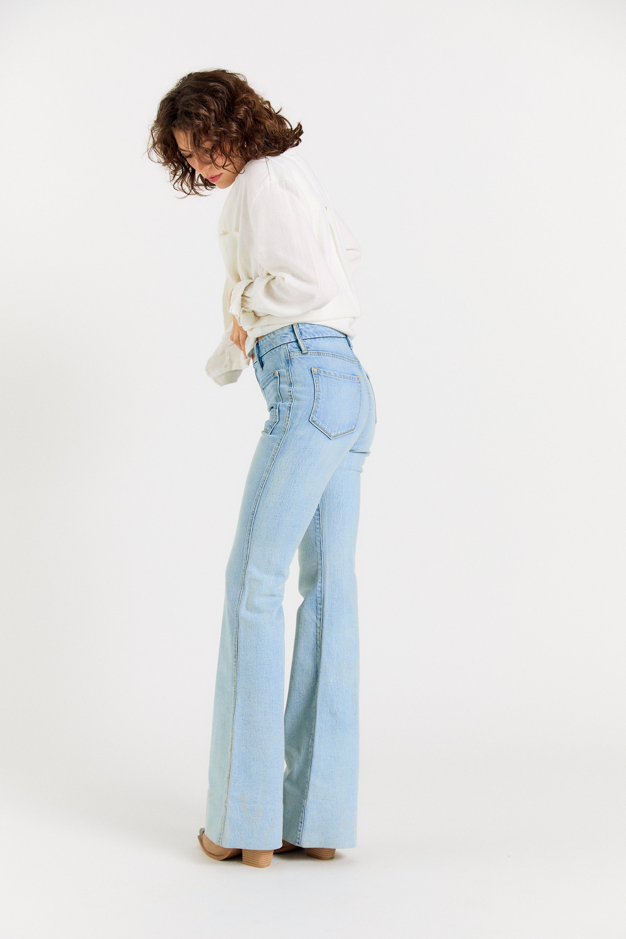 【PORTERNA】 Peron Day Flare Jeans Denim_Flared_Pants-Pants-SG-