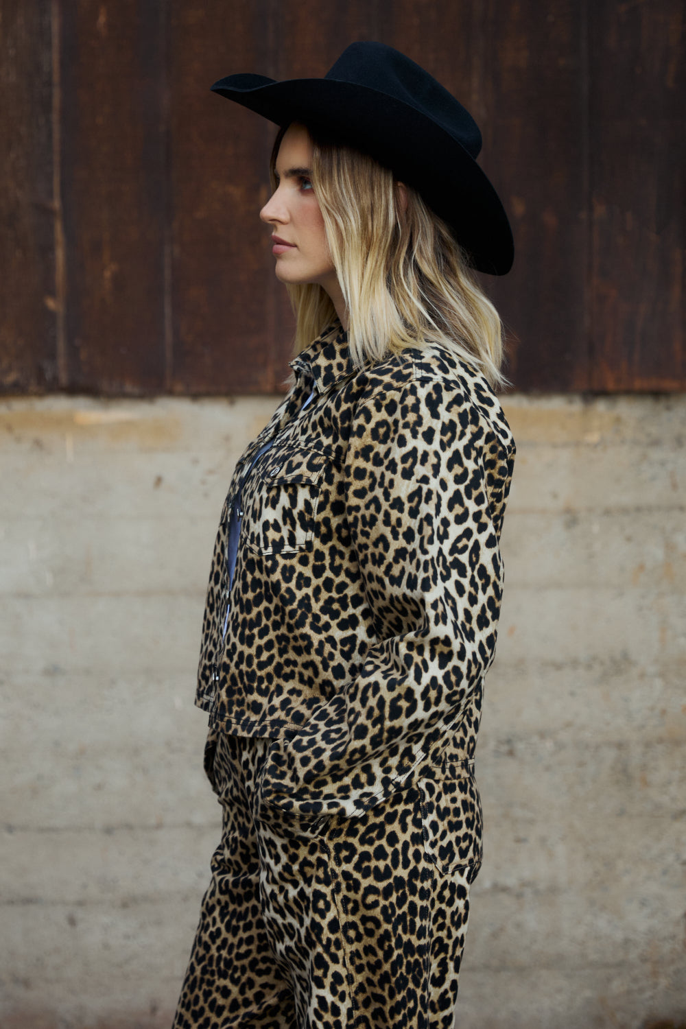 LEOPARD TWILL SHACKET