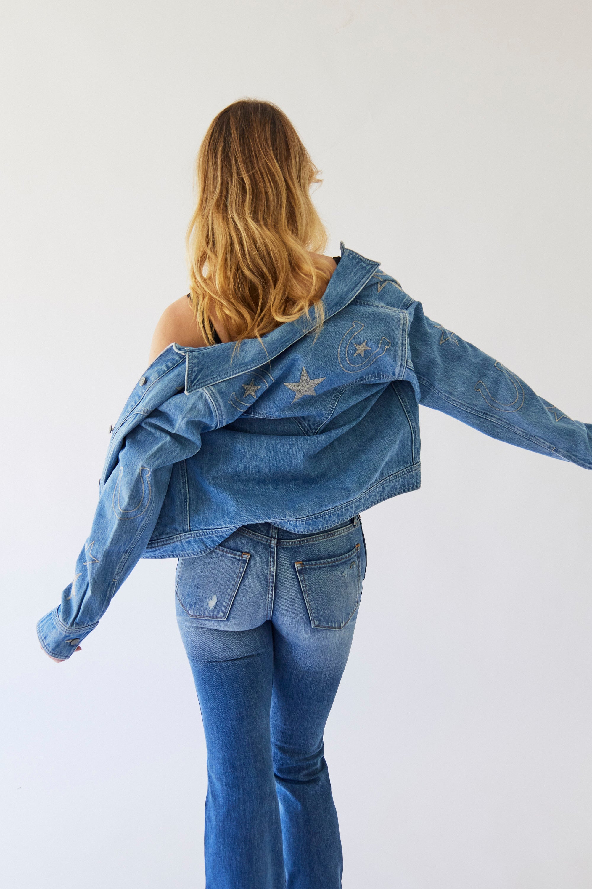 The Giddy Up Jacket Cornflower Blue