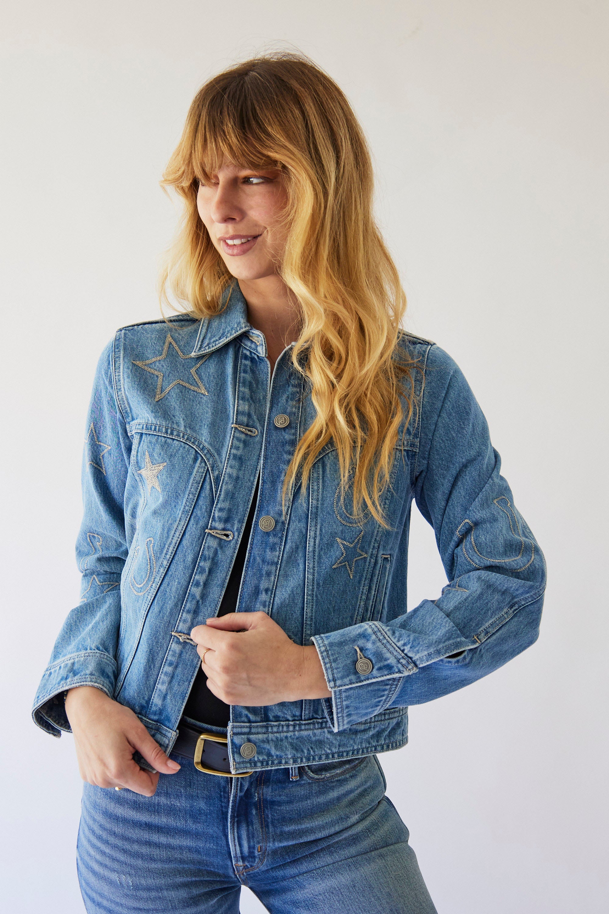 The Giddy Up Jacket Cornflower Blue