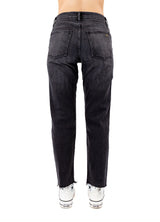 The Rebel Straight Sustainable Jeans in Coal made with Organic Cotton by Porter Blue Apparel - Back View
